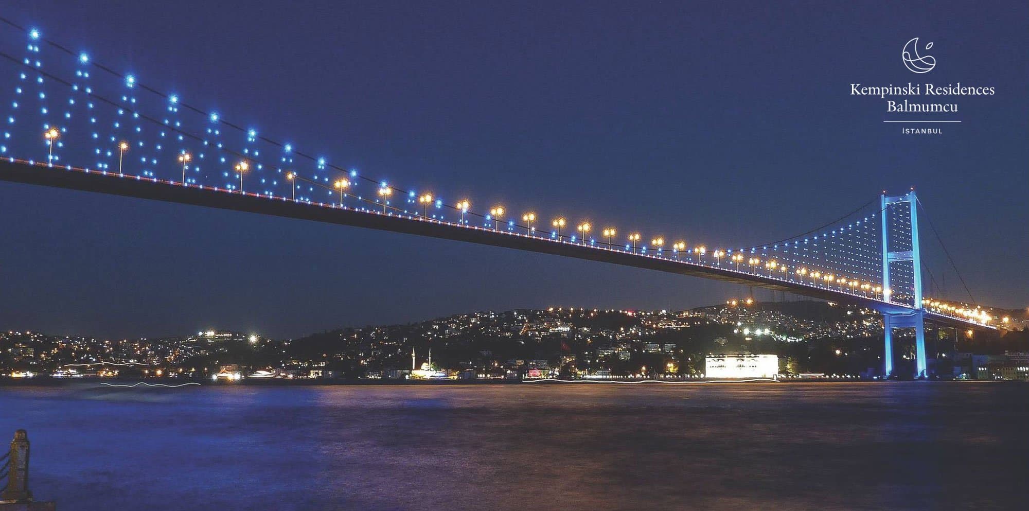 Kempinski Residences Balmumcu — آپارتمان 3+1 با نمای Bosphorus