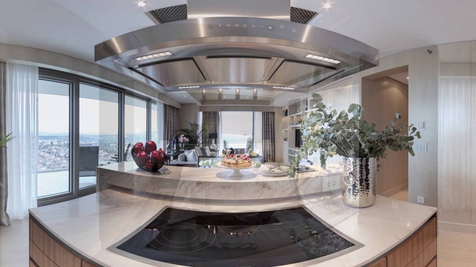 آپارتمان 2+1 در برج Zorlu Center — چیدمان وسیع